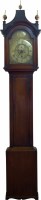 Lot 694 - Oak cased longcase clock.