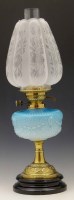 Lot 697 - Victorian oil lamp.