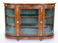Lot 709 - Burr walnut credenza