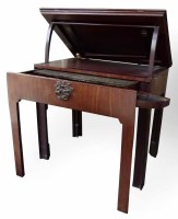 Lot 710 - Mahogany architects table.