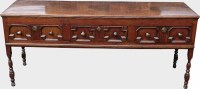 Lot 711 - Oak dresser base