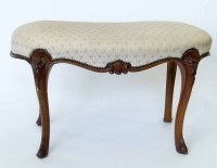 Lot 735 - Victorian walnut kidney shaped dressing table