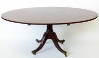 Lot 736 - George III mahogany breakfast table with one