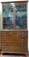 Lot 740 - Secretaire bookcase.