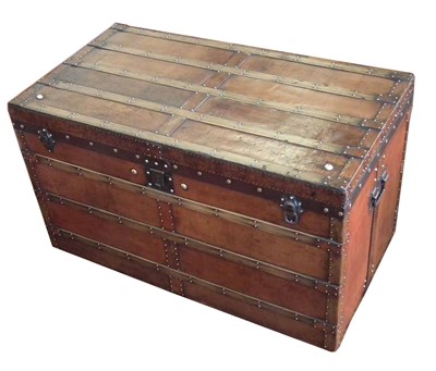 Lot 12 - A vintage Louis Vuitton Steamer Trunk