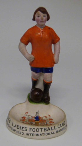 27 - Stoke ladies football club figurine to be advised.