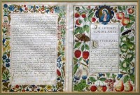 Lot 58 - 17th century illuminated deploma of law on