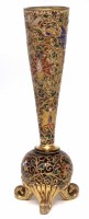 Lot 66 - Moser gilt enamel vase.