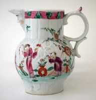 Lot 76 - Baddeley-Littler mask jug, circa 1780-85, moulded