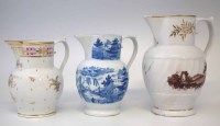 Lot 113 - Three Coalport jugs circa 1800-1820   two bearing