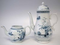 Lot 128 - Liverpool Christians coffee pot and cover circa