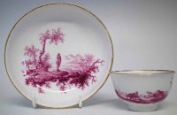 Lot 176 - Oude Loosdrecht teabowl and saucer circa 1775