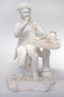 Lot 190 - Biscuit figure probably Rockingham.