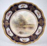 Lot 203 - Royal Worcester plate signed J. Stinton