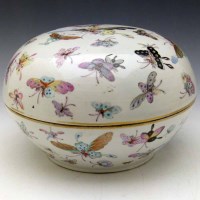 Lot 337 - Chinese famille rose compressed globular bowl and