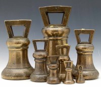 Lot 22 - Eight bell weights.
