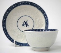 Lot 89 - Worcester mould tea bowl and saucer.