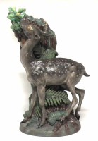 Lot 120 - Minton 20th century Majolica Fawn.