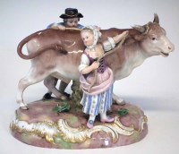 Lot 139 - Meissen figure group 19th century.