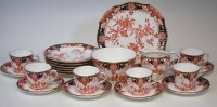 Lot 157 - Crown Derby tea set.