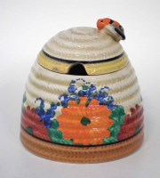Lot 221 - Clarice Cliff Gayday honey pot.