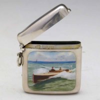 Lot 254 - Sampson Mordan silver vesta case, the front