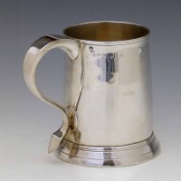 Lot 270 - Silver mug.