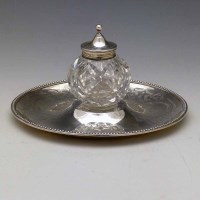 Lot 274 - Inkwell and stand.