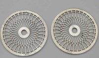 Lot 275 - Pair of coasters.