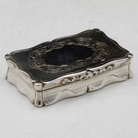 Lot 277 - Silver snuff box.