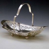 Lot 278 - Silver basket.