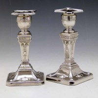 Lot 280 - Pair of candlesticks.