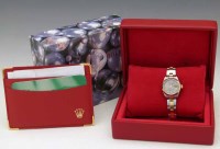 Lot 365 - Rolex bi-metal oyster date just, boxed.