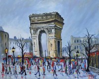 Lot 406 - Peter Chippendale, Marble Arch, acrylic.