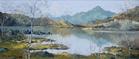 Lot 433 - Charles Wyatt Warren, Yr Aran & Llyn Gwynant, oil.