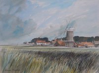 Lot 483 - Ivan Taylor, Cley next the Sea, Norfolk, watercolour.