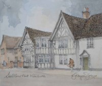 Lot 487 - Haydn Jones, Sweetbriar Hall, Nantwich, watercolour and pencil.