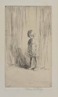 Lot 508 - Eileen Soper, The New Pupil, signed etching.