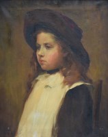 Lot 517 - Elizabeth Maria Chapman, Portrait of a young girl, oil.