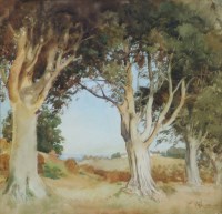 Lot 528 - William Bruce Ellis Rankin, Rural view, watercolour.
