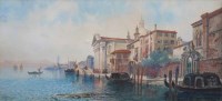 Lot 544 - G. Carelli, Venice, watercolour.