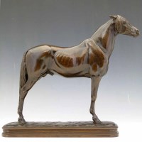 Lot 556 - Bronze figure of a horse.