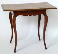 Lot 608 - South German walnut table.