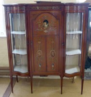 Lot 636 - Edwardian display cabinet.