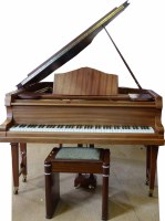 Lot 644 - Baby grand piano.