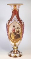 Lot 54 - Overlaid glass vase.