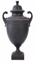Lot 60 - Wedgwood and Bentley black basalt vase circa 1770