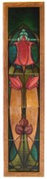 Lot 94 - Art Nouveau framed tile set.