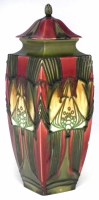 Lot 99 - Minton secessionist lidded vase.