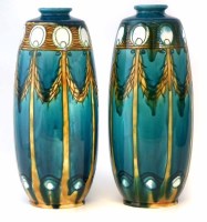Lot 105 - Pair of Minton secessionist vases.